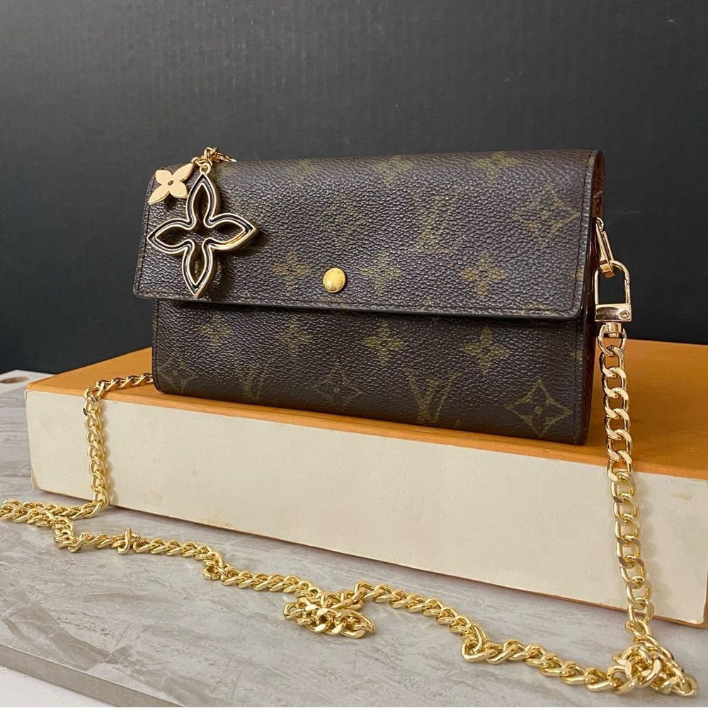 LOUIS VUITTON Sarah Wallet to Crossbody Shoulder Bag 💼 TH0023